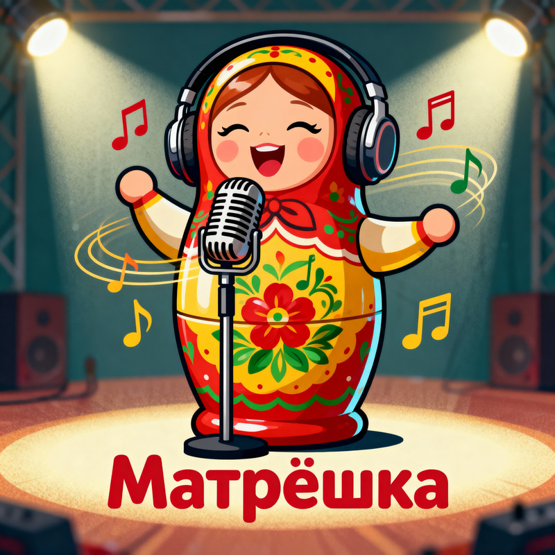 Playful Recording Studio Logo - Matryoshka Design Playful Recording Studio Logo - Matryoshka Design