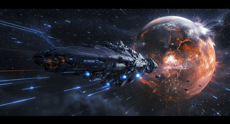 Epic Sci-Fi: Moon Transformed into Colossal Mothership Epic Sci-Fi: Moon Transformed into Colossal Mothership