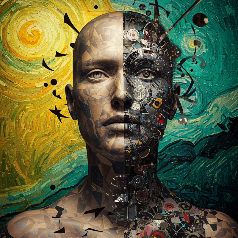 Abstract Art Inspired by Miró, Kandinsky, Van Gogh Abstract Art Inspired by Miró, Kandinsky, Van Gogh