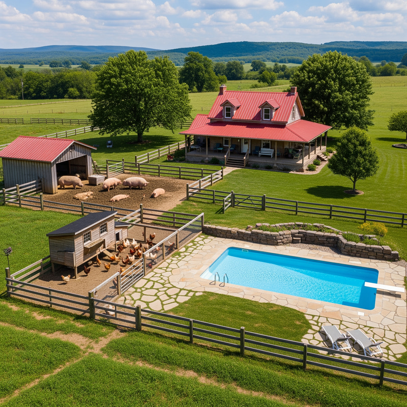 Charming Farmhouse with Chicken Coop, Pigsty & Pool Charming Farmhouse with Chicken Coop, Pigsty & Pool