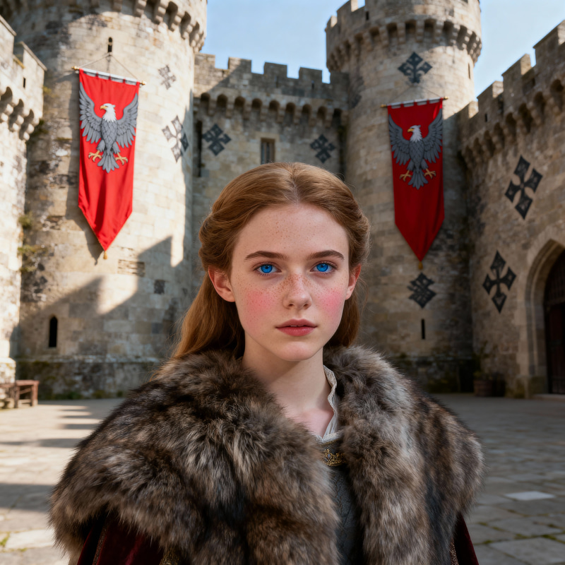 Majestic 20-Year-Old Princess in Medieval Castle Majestic 20-Year-Old Princess in Medieval Castle