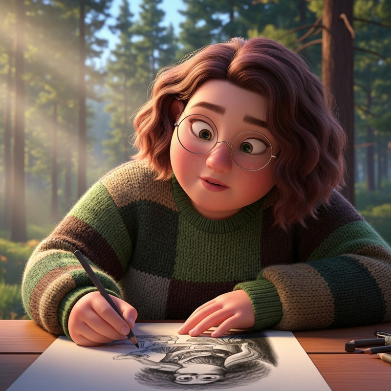 Pixar-Style Artwork by a 24-Year-Old Girl Pixar-Style Artwork by a 24-Year-Old Girl