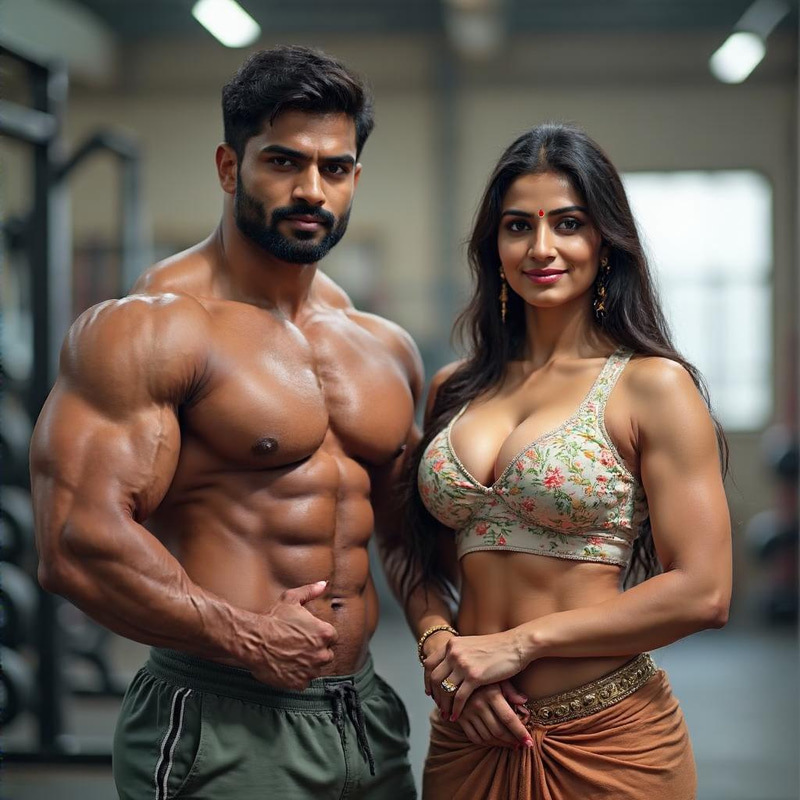 Indian Women Milf with Body Builder - Strong Beauty Indian Women Milf with Body Builder - Strong Beauty