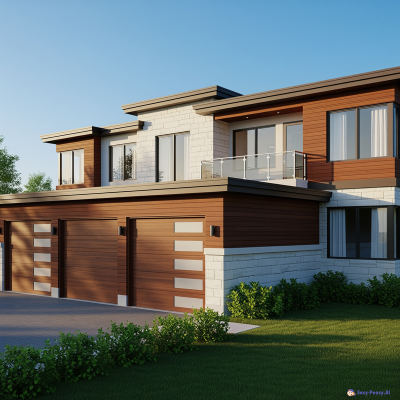 3D Perspective of a Multi-Room 2-Storey Building 3D Perspective of a Multi-Room 2-Storey Building