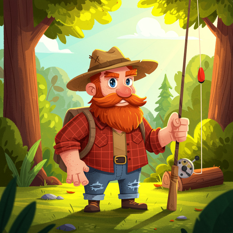 Fun Cartoon Outdoorsman Design Ideas Fun Cartoon Outdoorsman Design Ideas