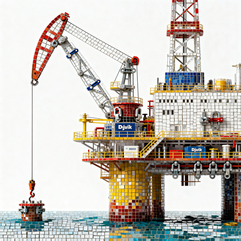 Djuvik Clamps Mosaic Oil Platform Creation