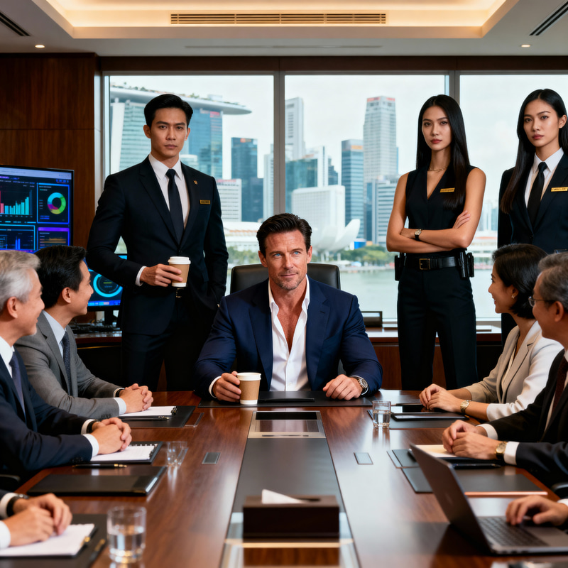 Successful Chairman in Luxurious Boardroom