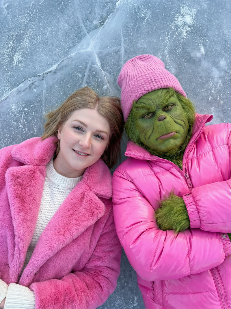 Ultra-Realistic Winter Portrait with the Grinch