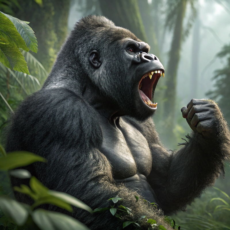 Gorilla Chest Beating: Nature's Powerful Display Gorilla Chest Beating: Nature's Powerful Display