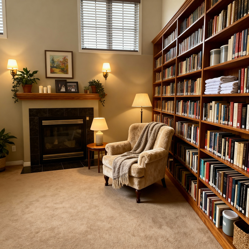 Create a Cozy Library for Your Wife Create a Cozy Library for Your Wife