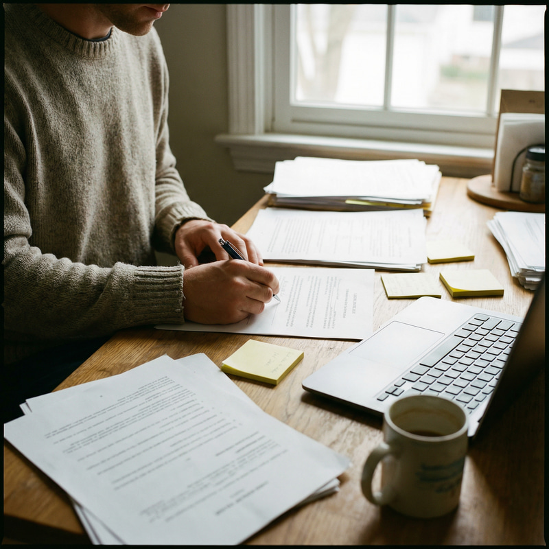 Focused Legal Work at Home: A Productivity Scene