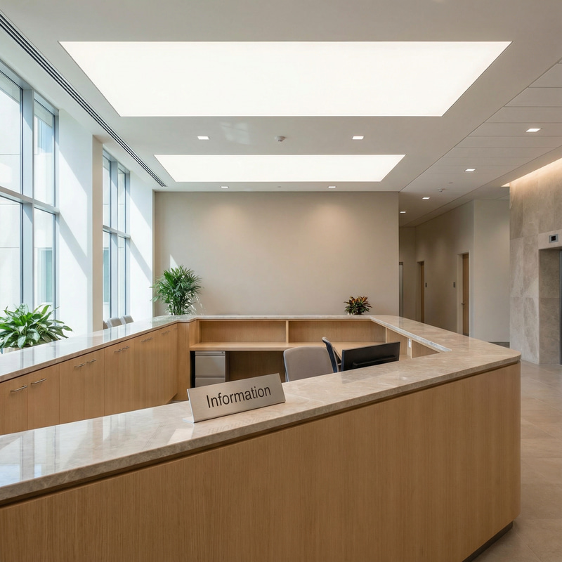 Modern Courthouse Information Desk Image