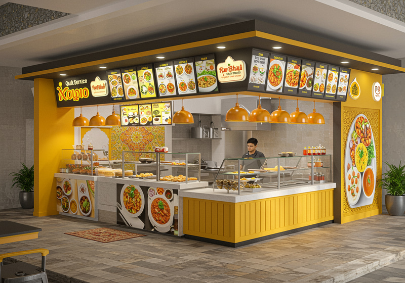 Quick Service Restaurant for Pav Bhaji & Veg Pulao