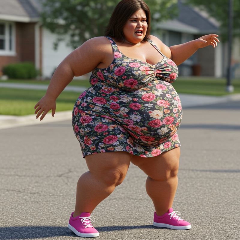 BBW with Huge Belly: Struggles to Walk BBW with Huge Belly: Struggles to Walk