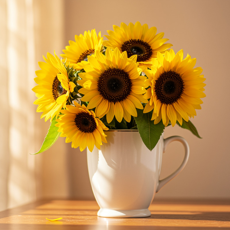 Sunflower Mug - Perfect for Nature Lovers Sunflower Mug - Perfect for Nature Lovers