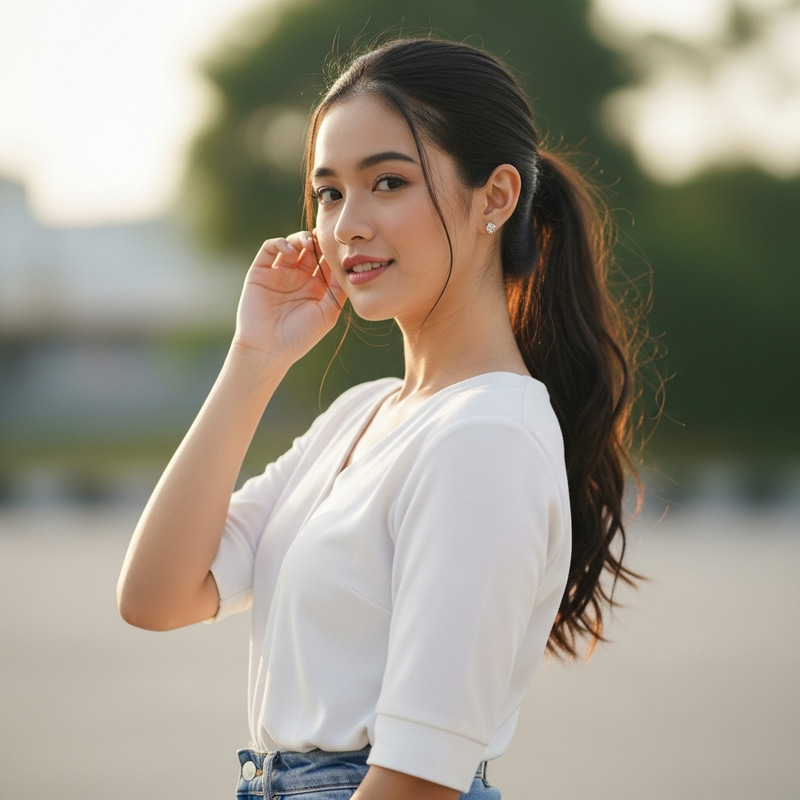 Young Malay Woman in Her 20s Young Malay Woman in Her 20s