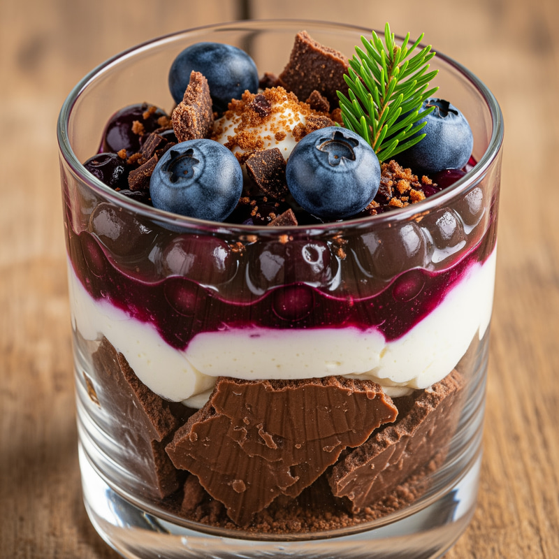 Wild Blueberry Chocolate Dessert Delight Wild Blueberry Chocolate Dessert Delight