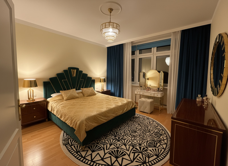 Art Deco Bedroom Transformation – Interior Photography