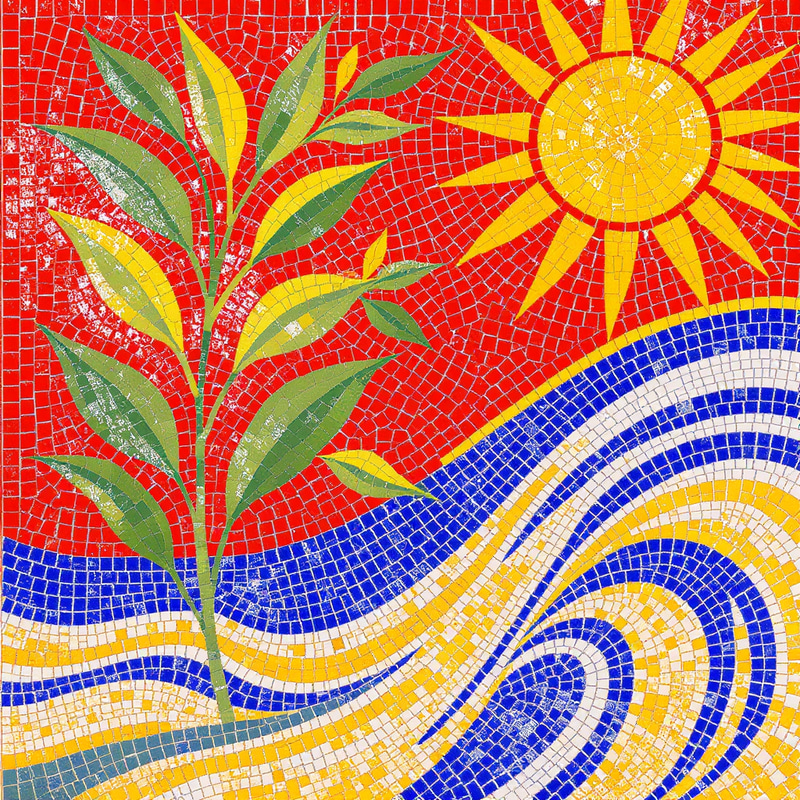 Vibrant Sicilian Mosaic Artwork Vibrant Sicilian Mosaic Artwork