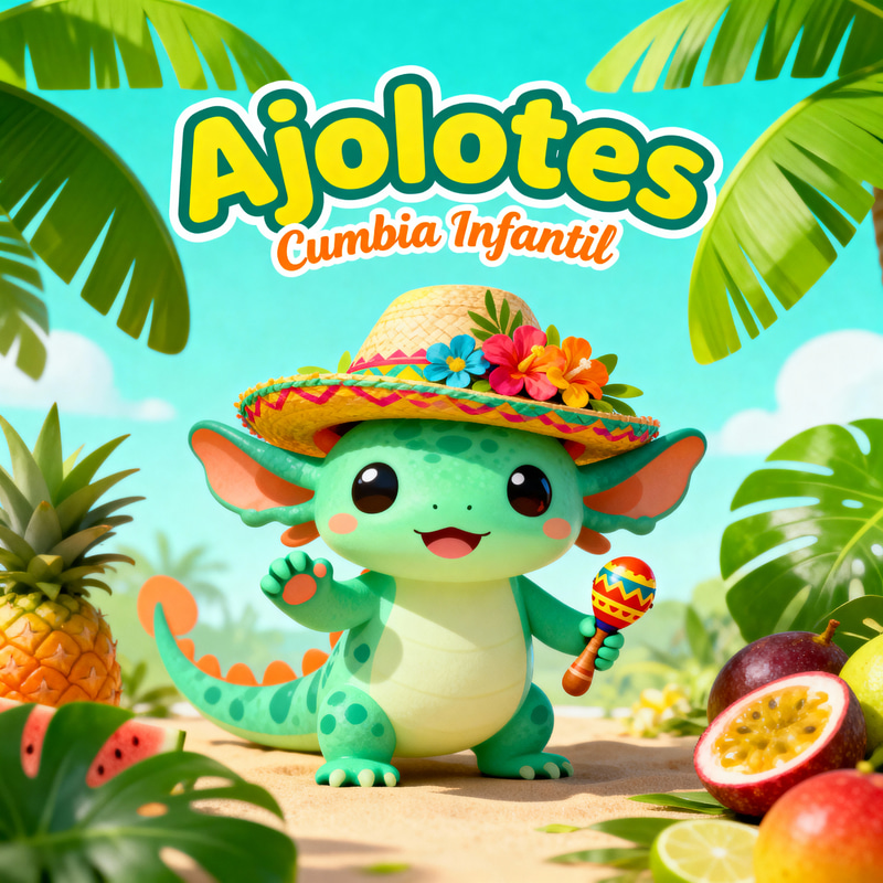 Logo Design for Ajolotes Kids Cumbia Group