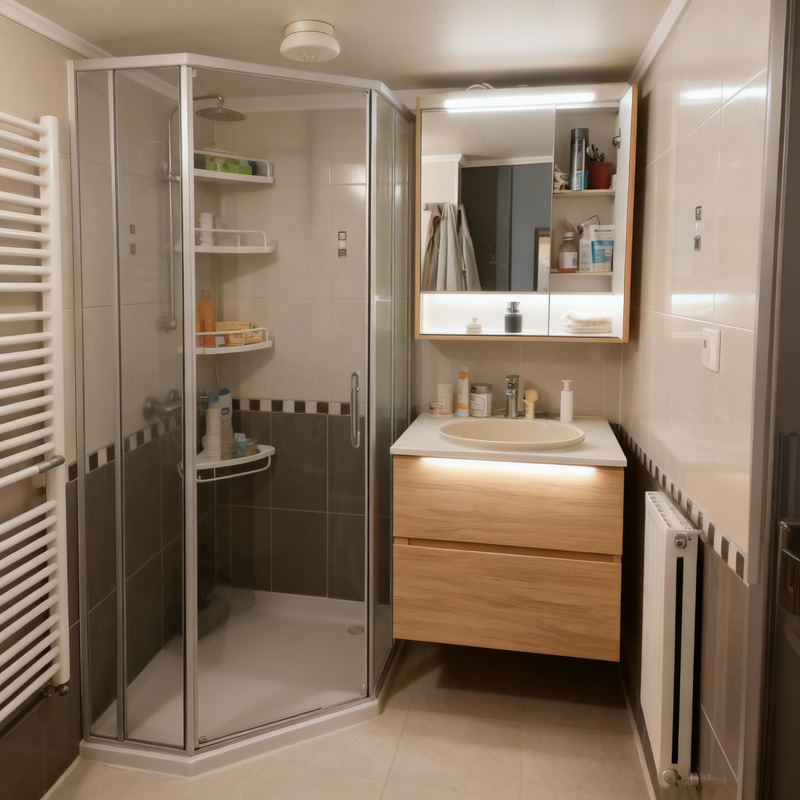 Bathroom Design for 147 cm Width Space