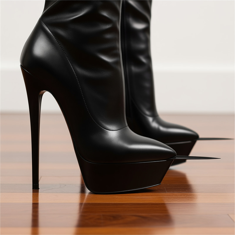 High Heeled Stiletto Ankle Boots High Heeled Stiletto Ankle Boots