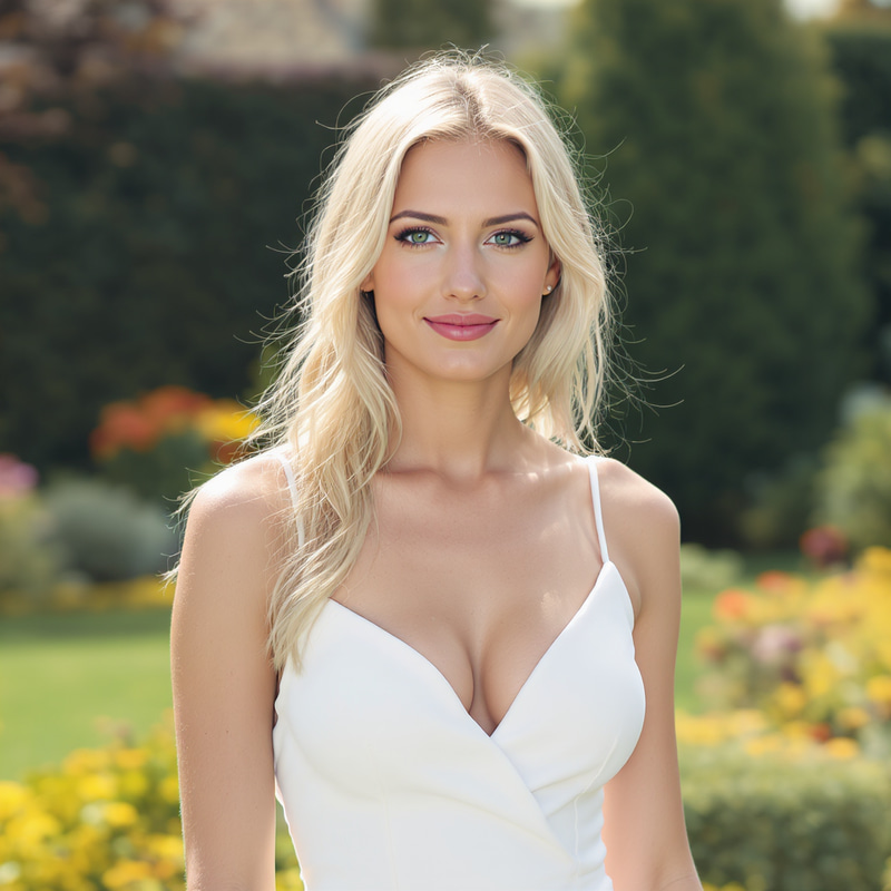 Realistic Photo of a 28-Year-Old Blonde Goddess