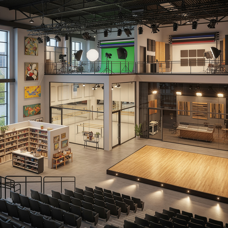 Versatile Arts Hall for Performances & Studios Versatile Arts Hall for Performances & Studios