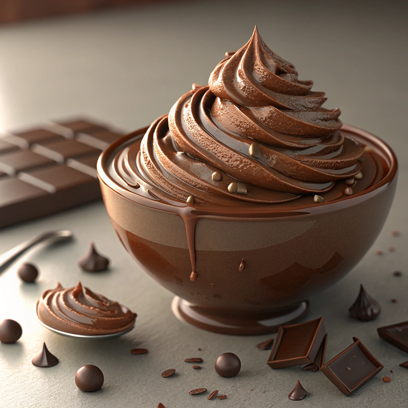 Indulge in 3D Chocolate Cream: A Sweet Delight Indulge in 3D Chocolate Cream: A Sweet Delight