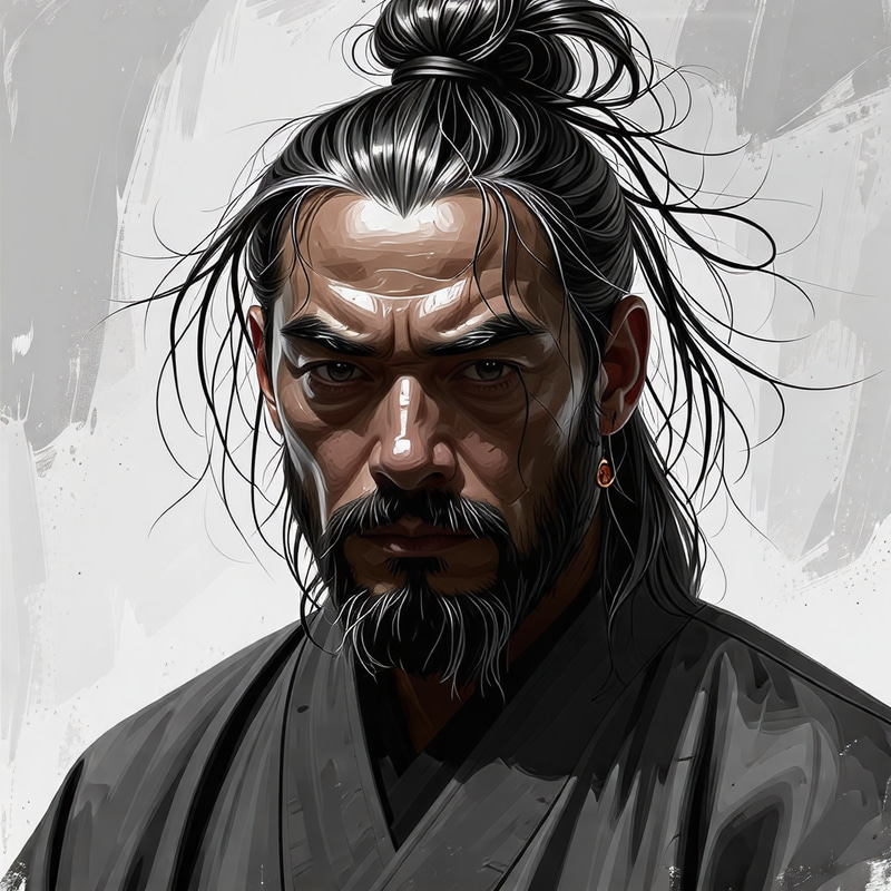 Grizzled Samurai Warrior Concept Art Grizzled Samurai Warrior Concept Art