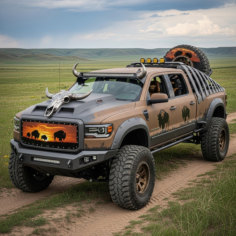 Custom Offroad Bison Theme Vehicle