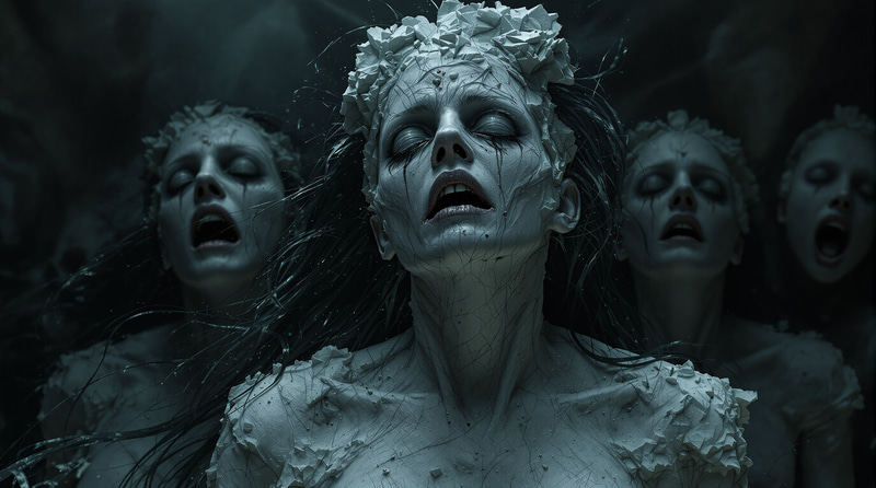 Haunting Disease Turns Women into Stone Statues Haunting Disease Turns Women into Stone Statues