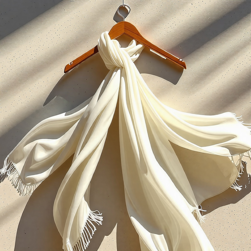 Light Scarf Fluttering on a Hanger Light Scarf Fluttering on a Hanger