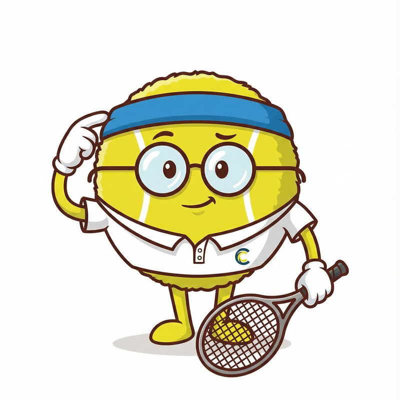 Tennis Mascot Design for COURTIQ