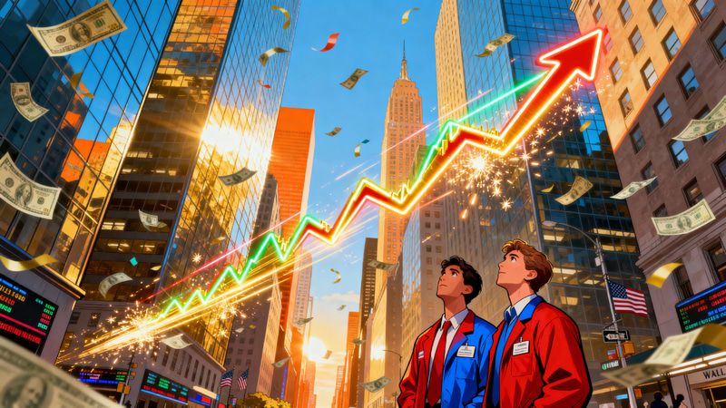 Wall Street Traders Amid Rising Stock Mania