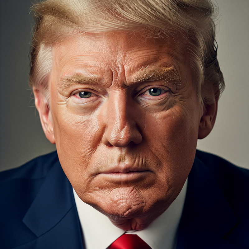 Ultra-Realistic Portrait of President Trump Ultra-Realistic Portrait of President Trump