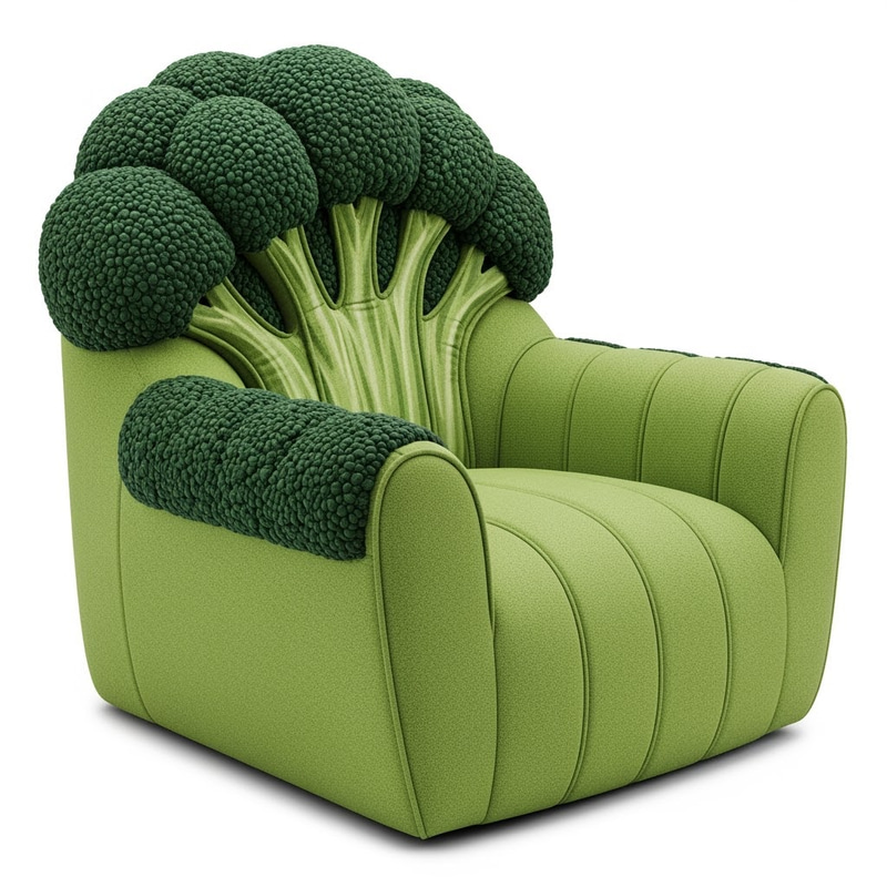 Sustainable Broccoli Reading Chair Design