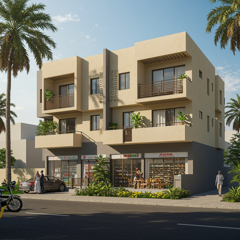 R+1 Building Project in Sangalkam, Senegal R+1 Building Project in Sangalkam, Senegal