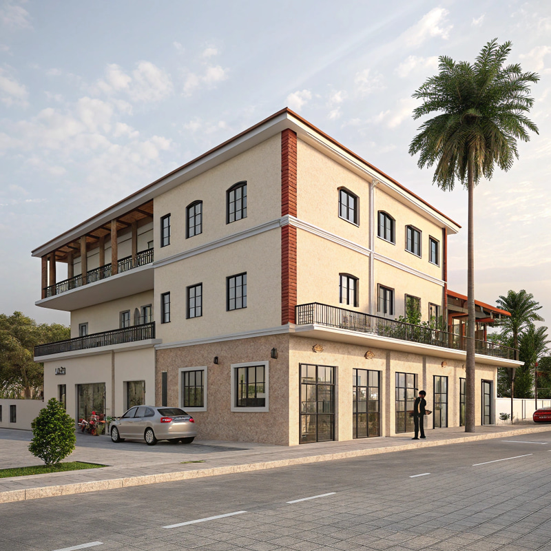 Commercial & Residential Building in Sangalkam