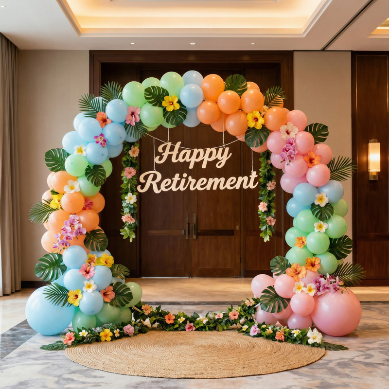 Elegant Hawaiian Retirement Party Decorations