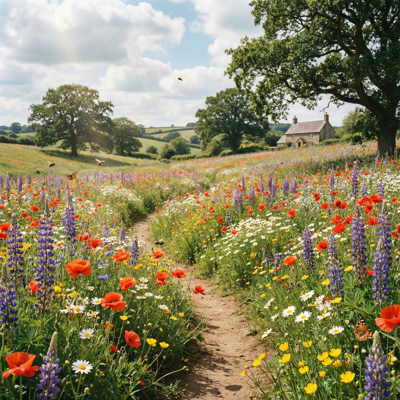 Stunning Flowers Blooming in a Field