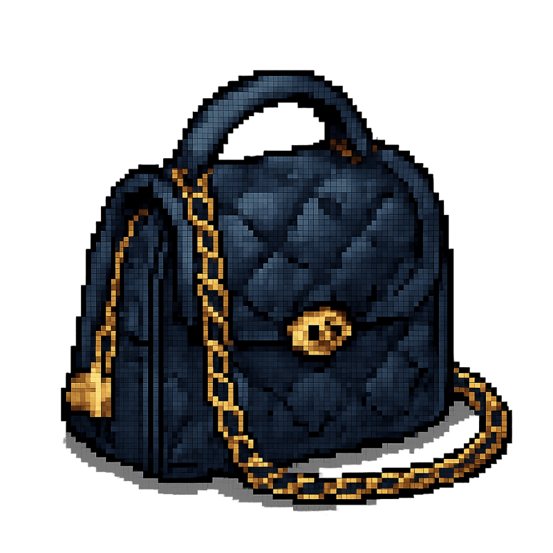Retro RPG Bag Icon - Pixel Art Design Retro RPG Bag Icon - Pixel Art Design