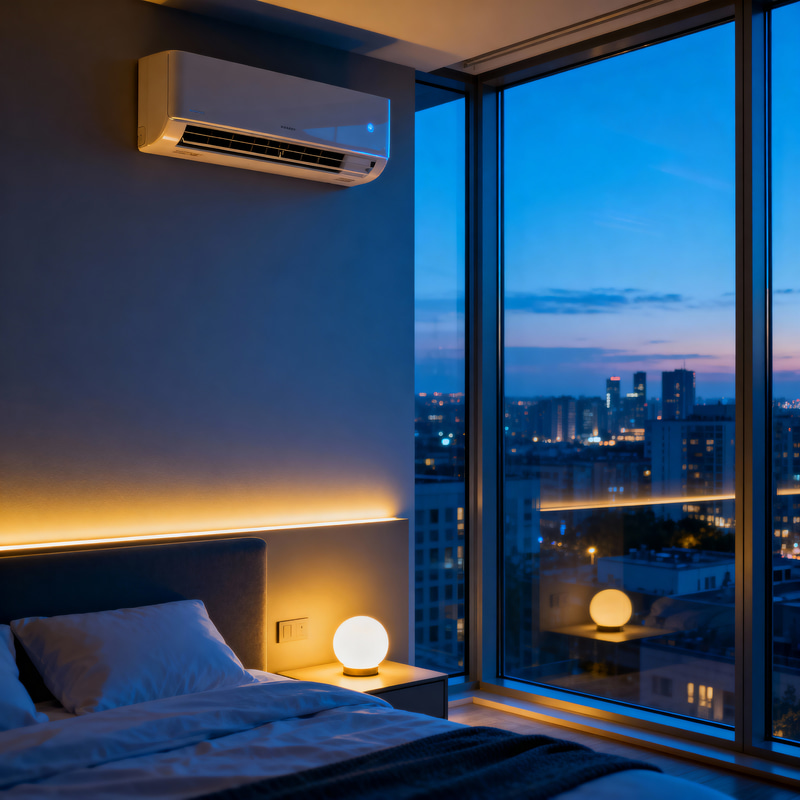 Stunning Evening City Views from a Modern Apartment Stunning Evening City Views from a Modern Apartment