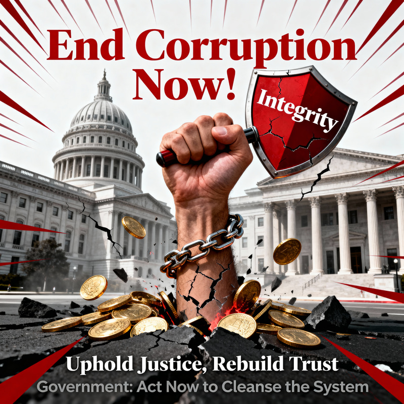 Call to End Corruption: Digital Poster Design Call to End Corruption: Digital Poster Design