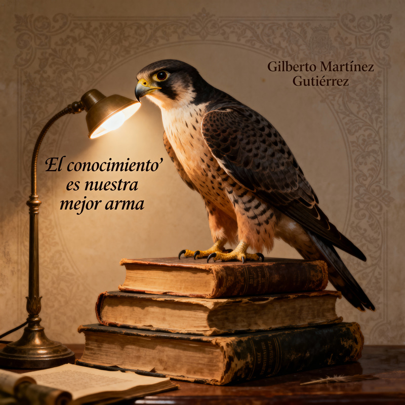 Vintage Falcon Illustration - Knowledge is Power Vintage Falcon Illustration - Knowledge is Power