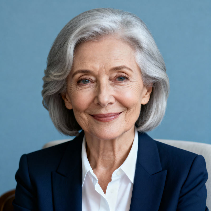 Beautiful Woman in Her 70s Passport Photo Beautiful Woman in Her 70s Passport Photo