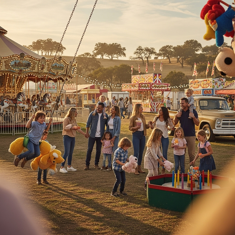 Families Enjoying a Dreamy Country Fair Families Enjoying a Dreamy Country Fair