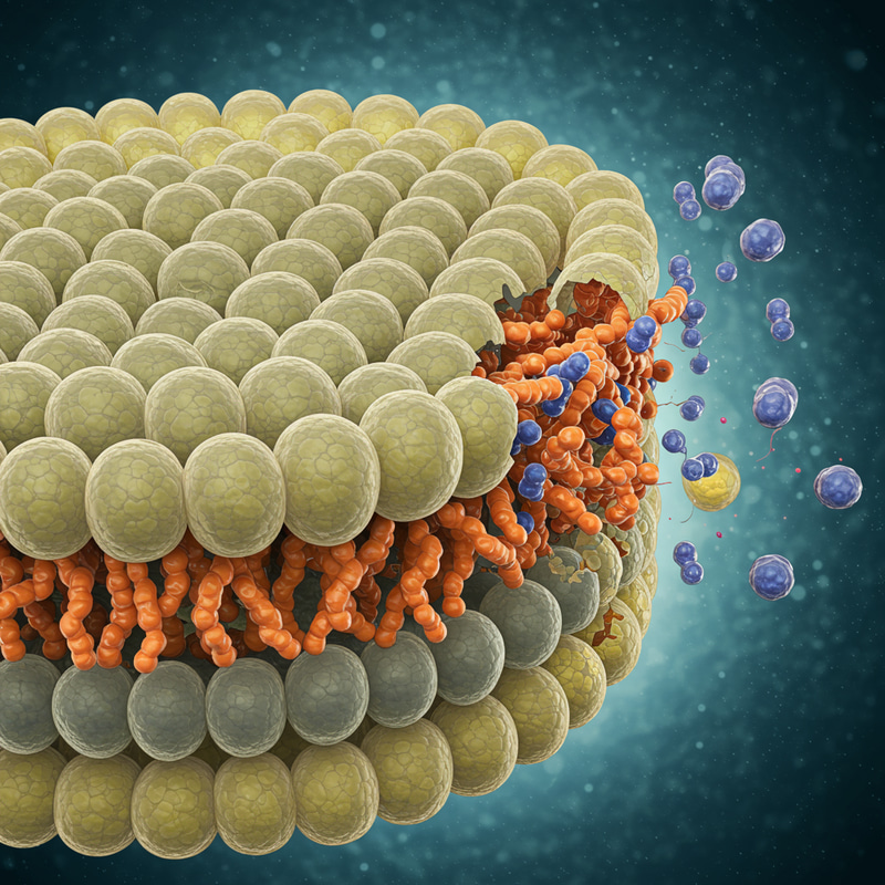 Bacterial Cell Membrane Infographic Illustration Bacterial Cell Membrane Infographic Illustration