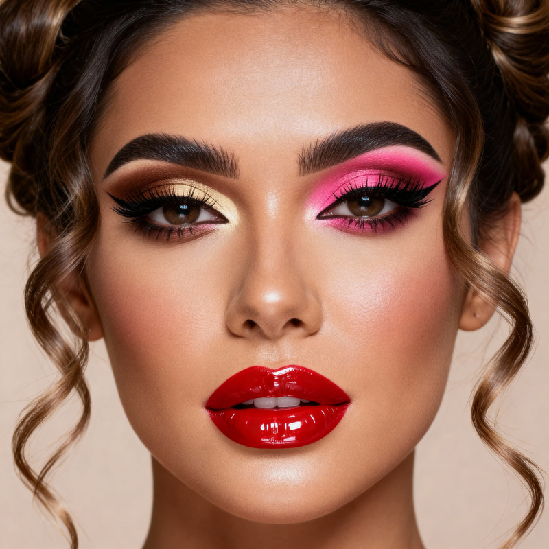 Stunning Glam Makeup Portrait of a Woman Stunning Glam Makeup Portrait of a Woman