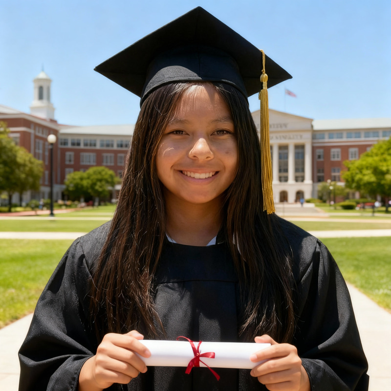 Proud Graduate Celebrates Achievement Proud Graduate Celebrates Achievement